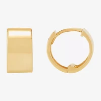 Limited Quantities! Womens 14K Gold 10.4mm Hoop Earrings