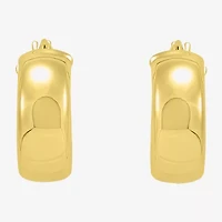 Limited Quantities! Womens 14K Gold 14.9mm Hoop Earrings