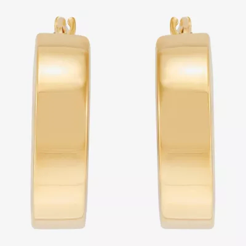 Limited Quantities! Womens 14K Gold 22mm Hoop Earrings