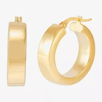 Limited Quantities! Womens 14K Gold 22mm Hoop Earrings