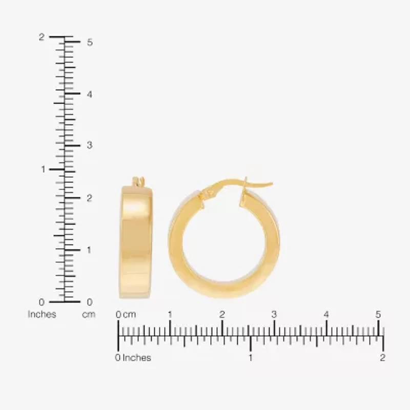 Limited Quantities! Womens 14K Gold 22mm Hoop Earrings