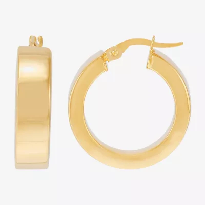 Limited Quantities! Womens 14K Gold 22mm Hoop Earrings