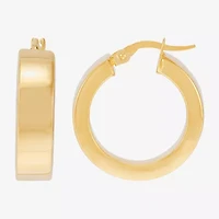 Limited Quantities! Womens 14K Gold 22mm Hoop Earrings