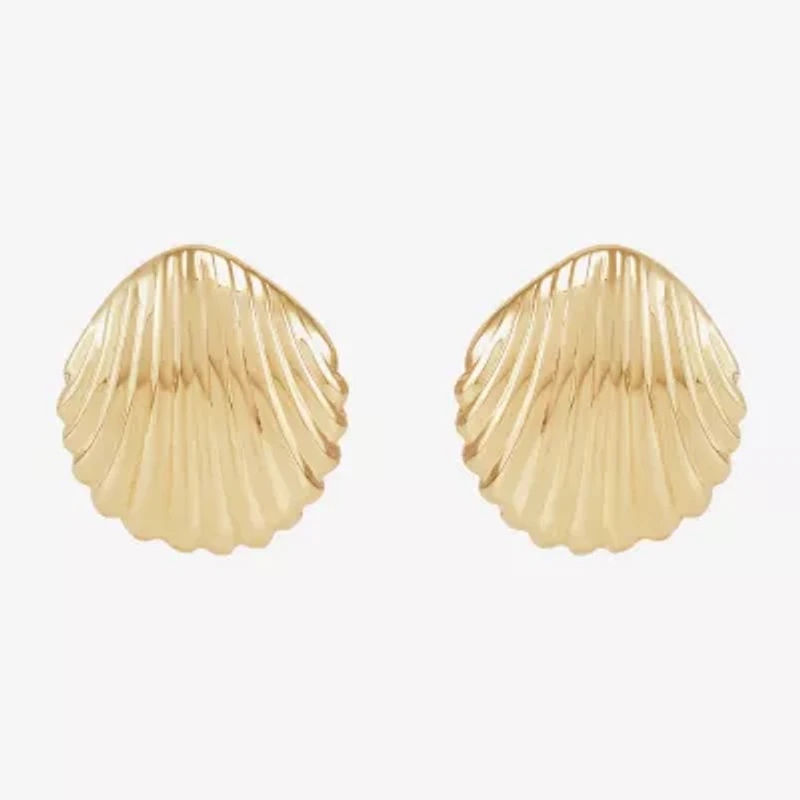 Limited Quantities! 14K Gold 13.8mm Stud Earrings