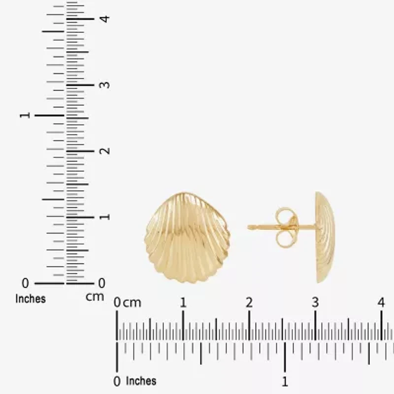 Limited Quantities! 14K Gold 13.8mm Stud Earrings