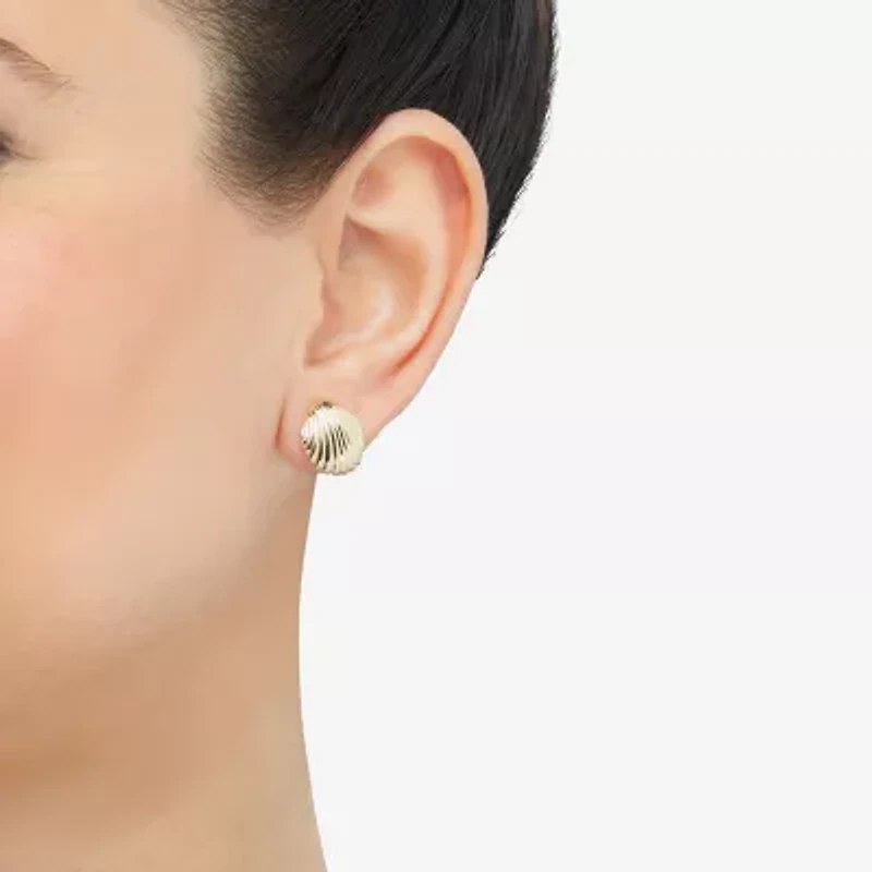 Limited Quantities! 14K Gold 13.8mm Stud Earrings