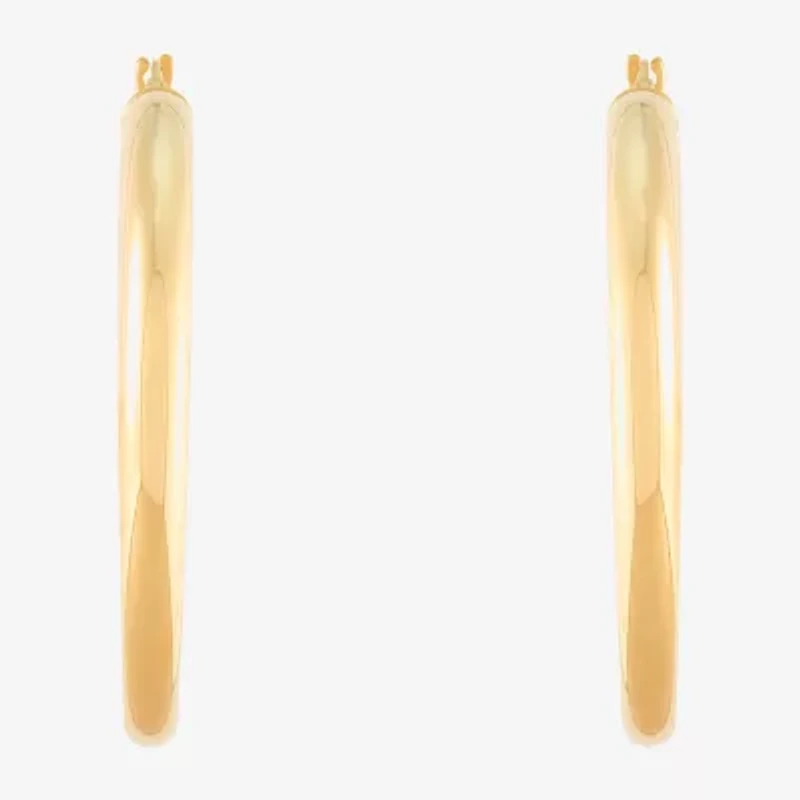 Limited Quantities! Womens 14K Gold 40mm Hoop Earrings