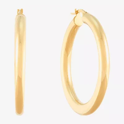 Limited Quantities! Womens 14K Gold 40mm Hoop Earrings