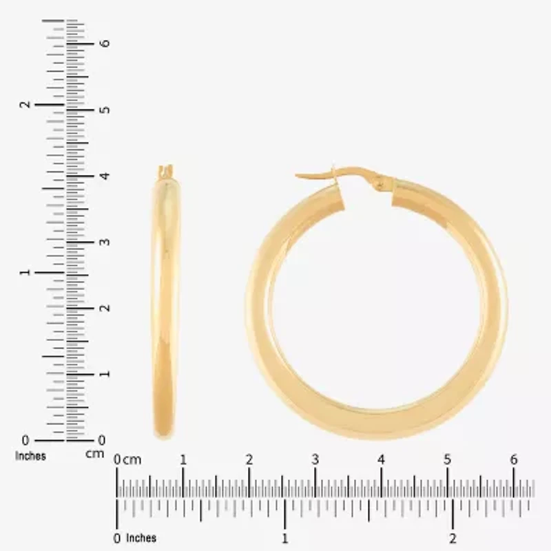 Limited Quantities! Womens 14K Gold 40mm Hoop Earrings