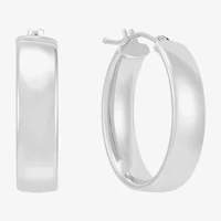 Limited Quantities! Womens 14K Gold 18.5mm Hoop Earrings