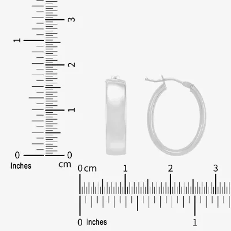 Limited Quantities! Womens 14K Gold 18.5mm Hoop Earrings