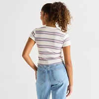 Arizona Womens Round Neck Short Sleeve Graphic T-Shirt