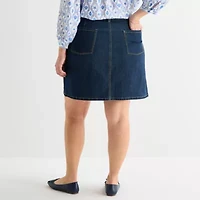 St. John's Bay Womens 5" Plus Chino Short