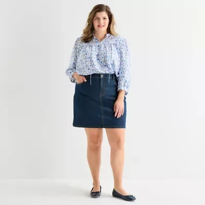 St. John's Bay Womens 5" Plus Chino Short