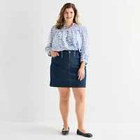 St. John's Bay Womens 5" Plus Chino Short