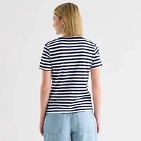 a.n.a Womens V Neck Short Sleeve T-Shirt