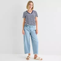 a.n.a Womens V Neck Short Sleeve T-Shirt