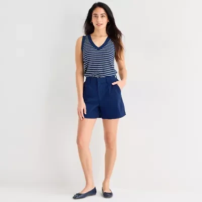 St. John's Bay Womens Pleated Short