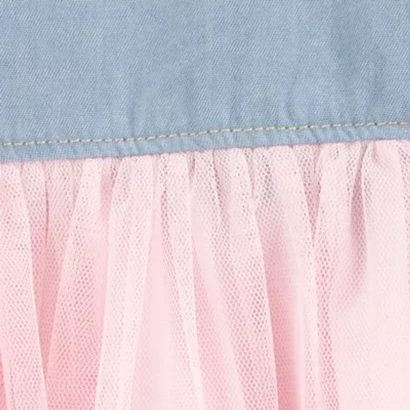 Oshkosh Baby Girls Short Sleeve Fitted A-Line Dress