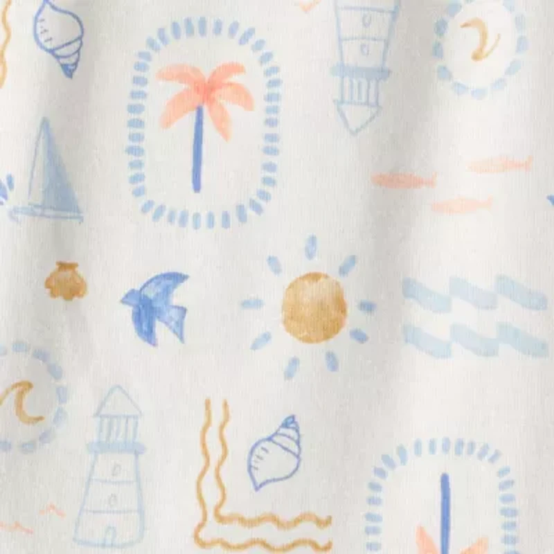 Carter's Baby Girls Boat Neck Sleeveless Rib Knit 3-pc. Bodysuit