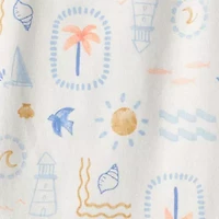 Carter's Baby Girls Boat Neck Sleeveless Rib Knit 3-pc. Bodysuit