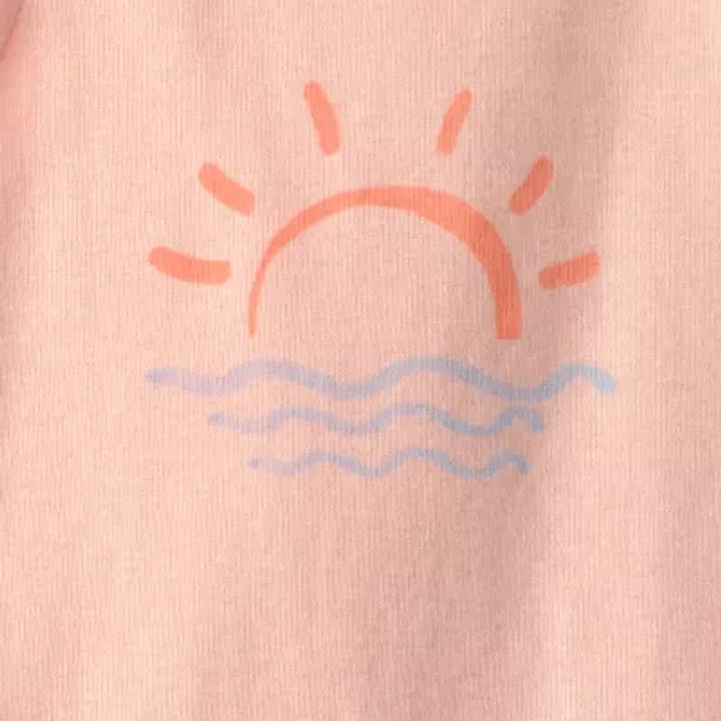 Carter's Baby Girls Boat Neck Sleeveless Rib Knit 3-pc. Bodysuit