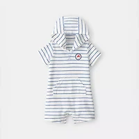 Carter's Baby Boys Short Sleeve Striped Romper