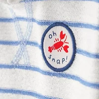 Carter's Baby Boys Short Sleeve Striped Romper