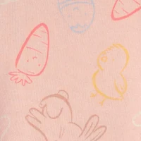 Carter's Easter Toddler Girls Round Neck Short Sleeve 2-pc. Pajama Sets