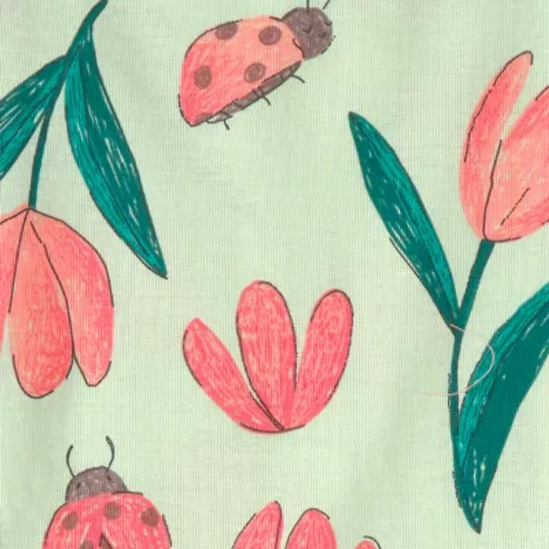 Carter's Toddler Girls Round Neck Short Sleeve 4-pc. Pajama Sets