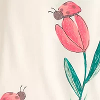 Carter's Toddler Girls Round Neck Short Sleeve 4-pc. Pajama Sets