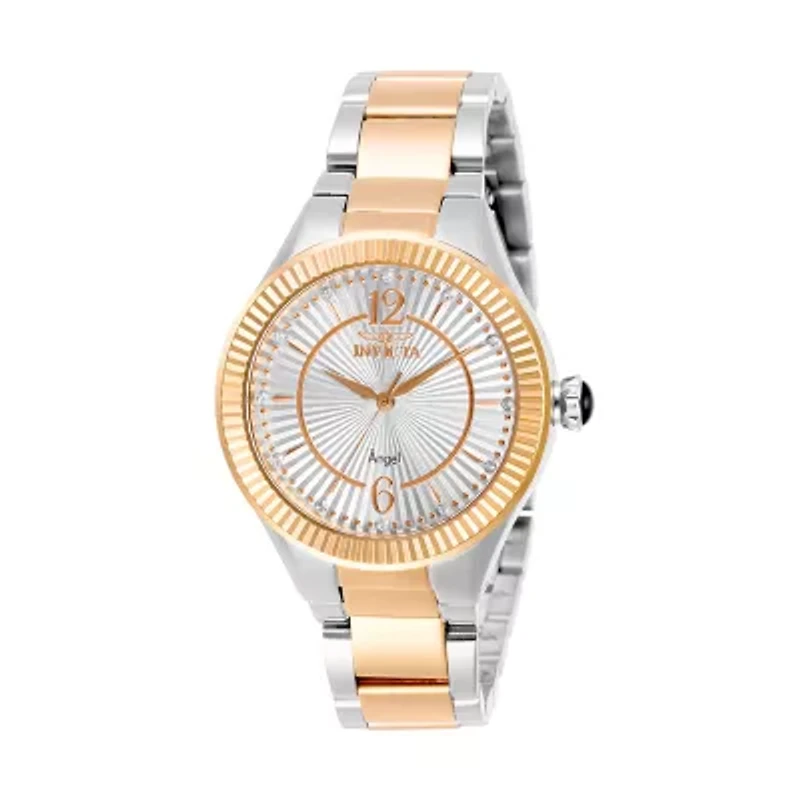 Invicta Angel Womens Two Tone Stainless Steel Bracelet Watch
