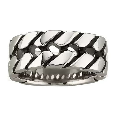 Men's Stainless Steel Tire Tread Band