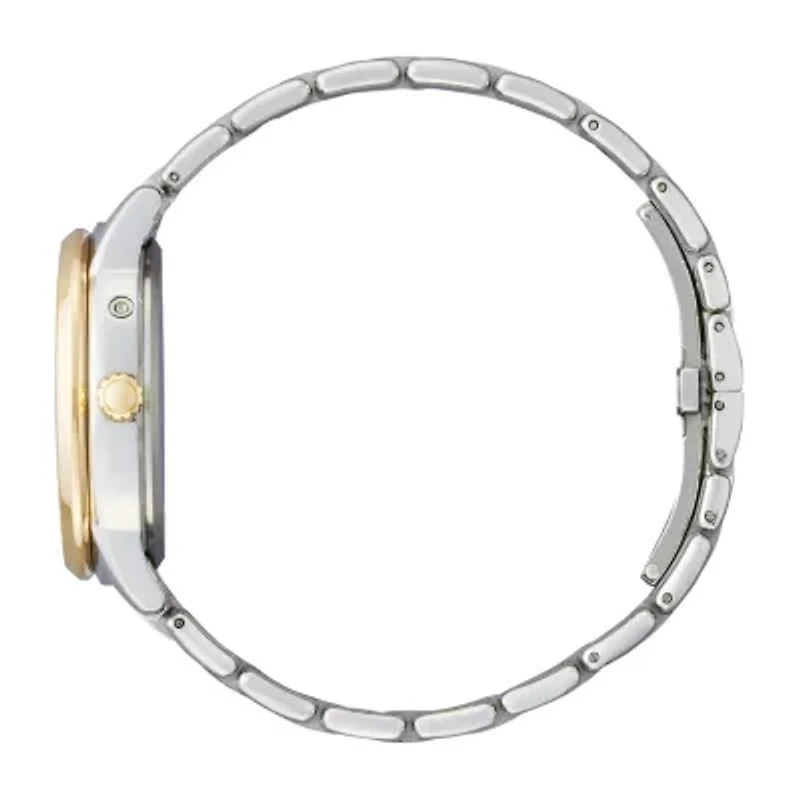 Citizen Calendrier Womens Diamond Accent Two Tone Stainless Steel Bracelet Watch Fd0004-51d
