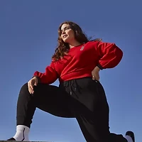 Sports Illustrated Womens Crew Neck 3/4 Sleeve Plus Sweatshirt