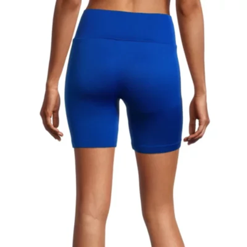 Sports Illustrated Womens 8" High Rise Moisture Wicking Bike Short