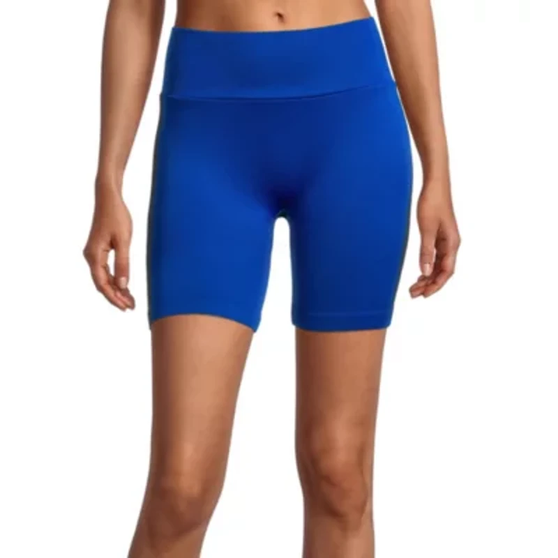 Sports Illustrated Womens 8" High Rise Moisture Wicking Bike Short