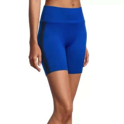 Sports Illustrated Womens 8" High Rise Moisture Wicking Bike Short