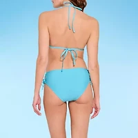 Decree Adjustable Straps Juniors Triangle Bikini Swimsuit Top