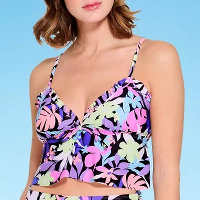 Decree Womens Juniors Midkini Swimsuit Top