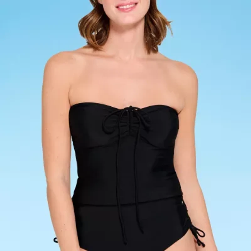 Decree Womens Juniors Tankini Swimsuit Top