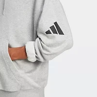 adidas Essentials 3 Bar Loose Hoodie Ft Mens Long Sleeve Active Hoodie