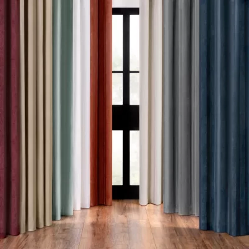 Fieldcrest Heritage Classic Stripe Grommet Top Energy Saving 100% Blackout Single Curtain Panel