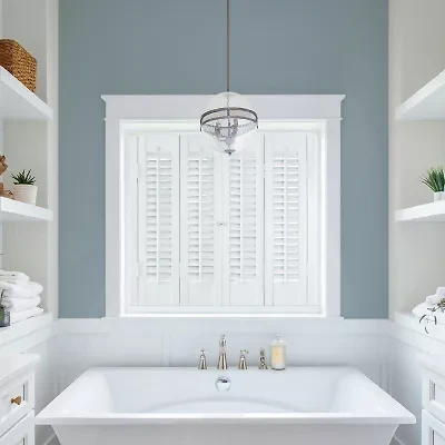 Home Basics Traditional Faux Wood Interior Shutter
