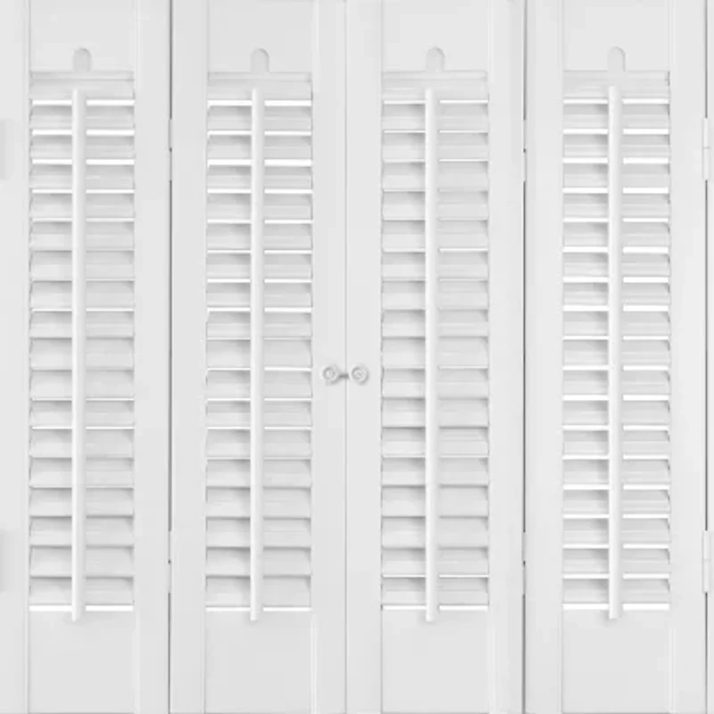 Home Basics Traditional Faux Wood Interior Shutter