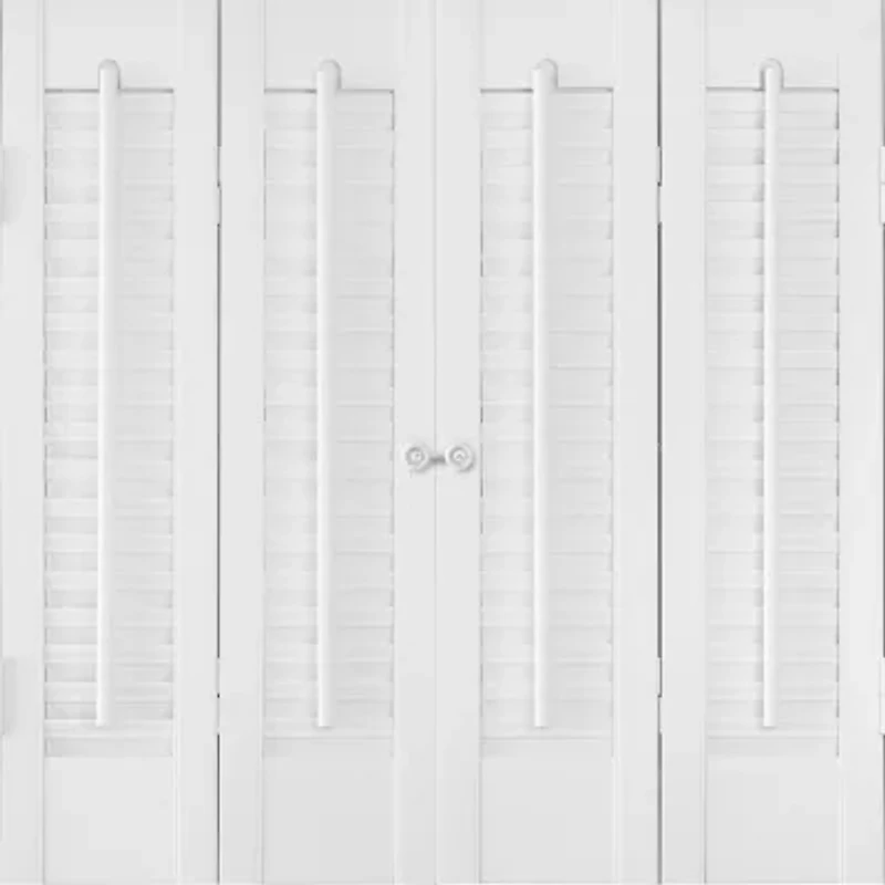 Home Basics Traditional Faux Wood Interior Shutter