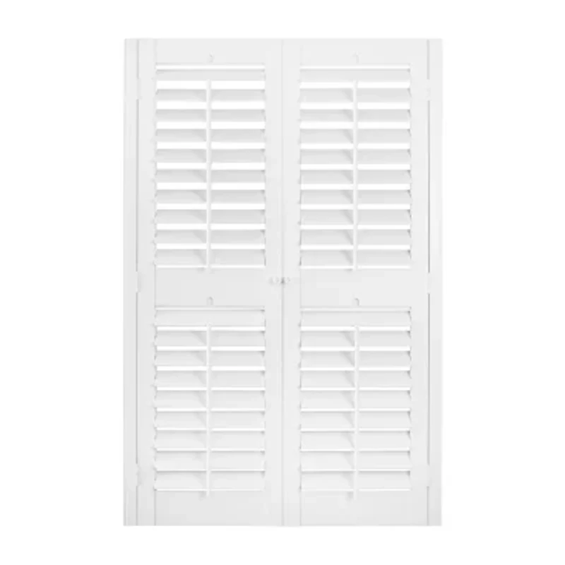 Home Basics Plantation Faux Wood Interior Shutter