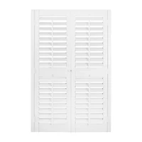 Home Basics Plantation Faux Wood Interior Shutter