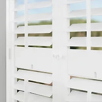Home Basics Plantation Faux Wood Interior Shutter