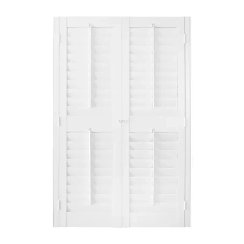 Home Basics Plantation Faux Wood Interior Shutter